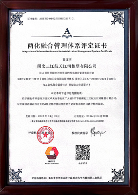 橡塑公司通过两化融合管理体系A级认证